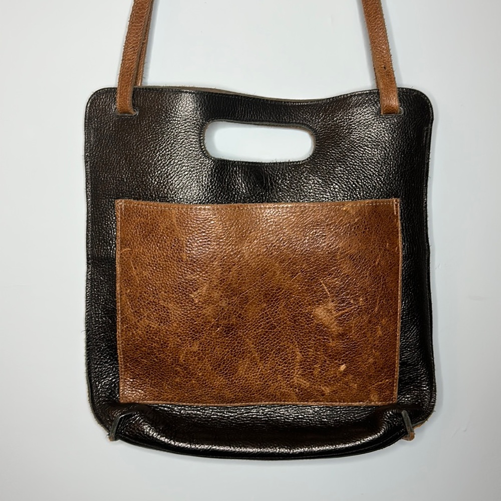 Lily and Lola Handbags Piper Cross Body Shoulder Bag Black/ Brown Combo